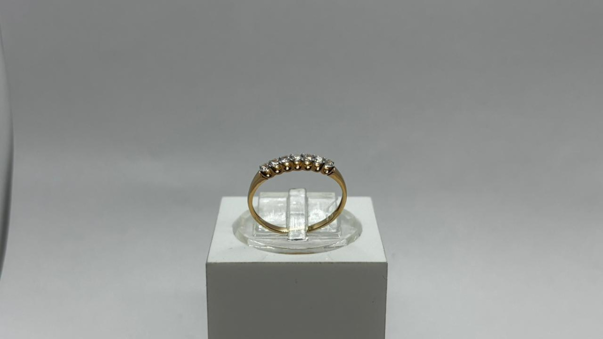 КОЛЬЦО С КАМНЯМИ (Au 585)