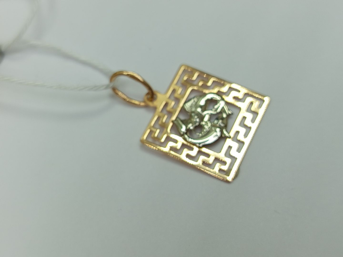 ПОДВЕСКА ЗНАК ЗОДИАКА РЫБЫ Au 585