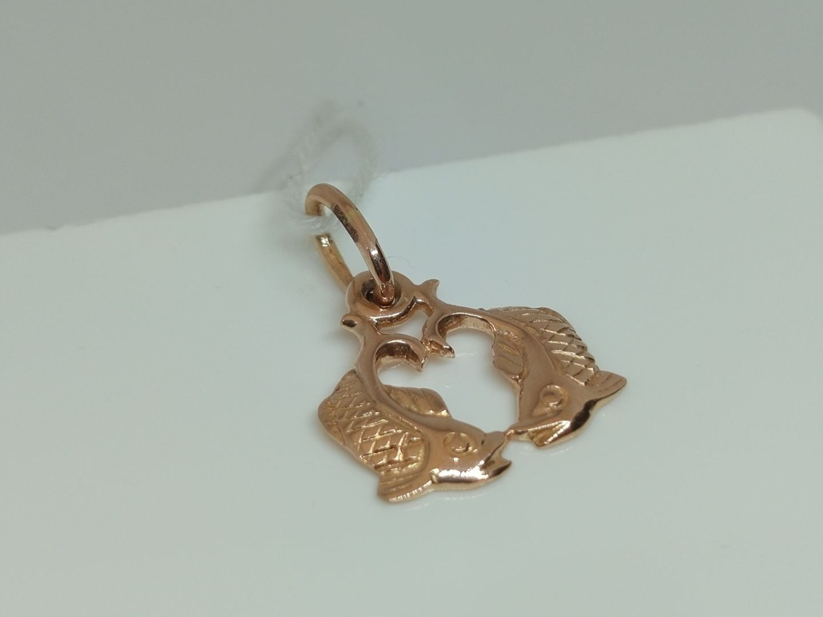ПОДВЕСКА ЗНАК ЗОДИАКА РЫБЫ Au 585