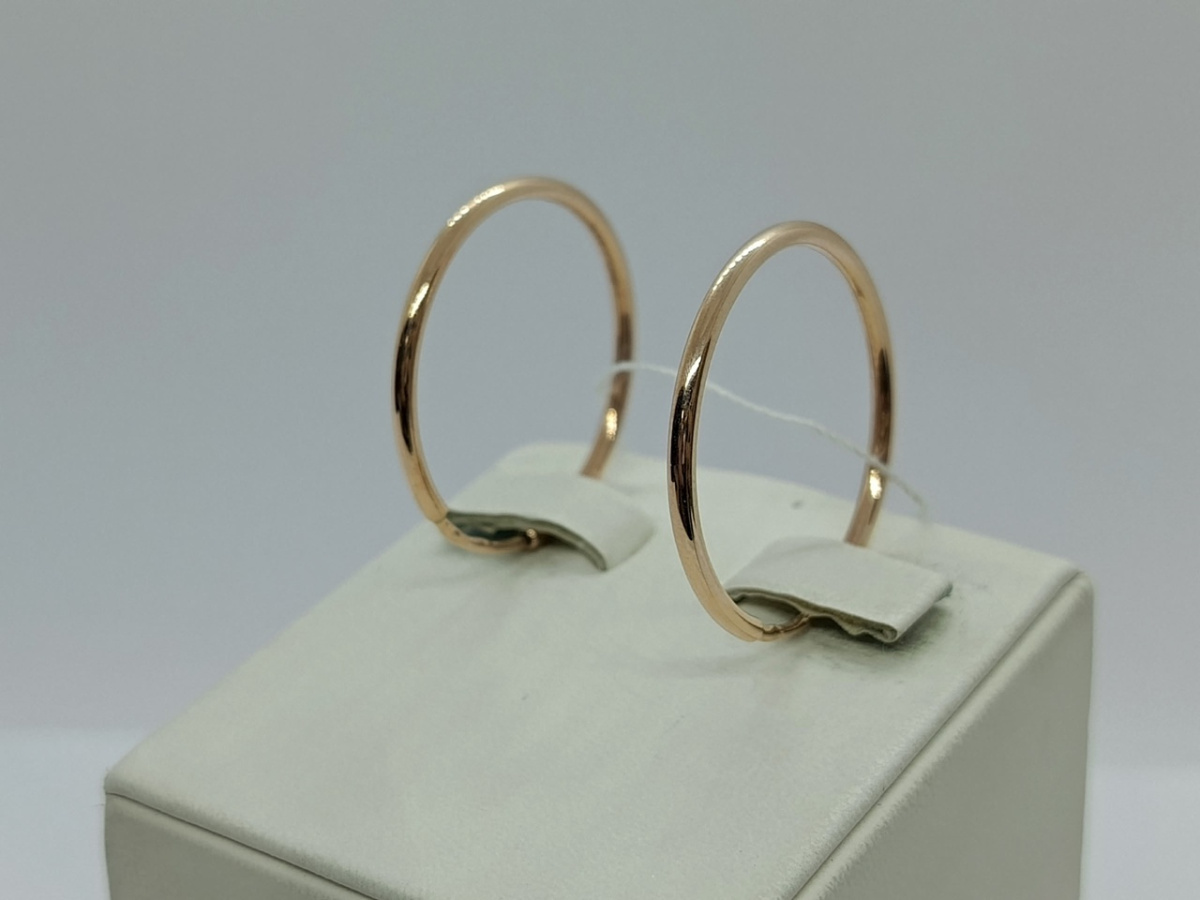 СЕРЬГИ БЕЗ КАМНЯ (Au 585)