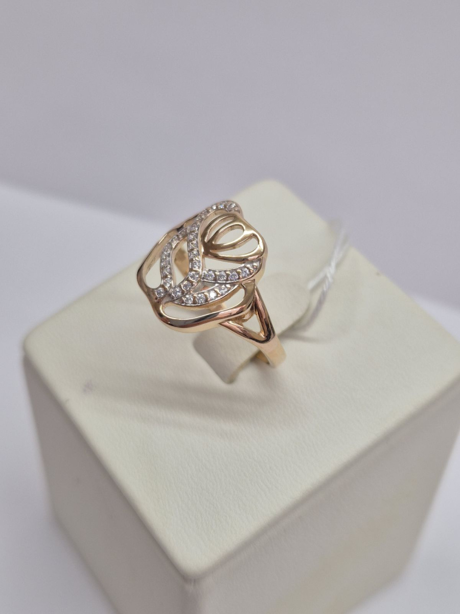 КОЛКМИ585 КОЛЬЦО С КАМНЯМИ (Au 585)