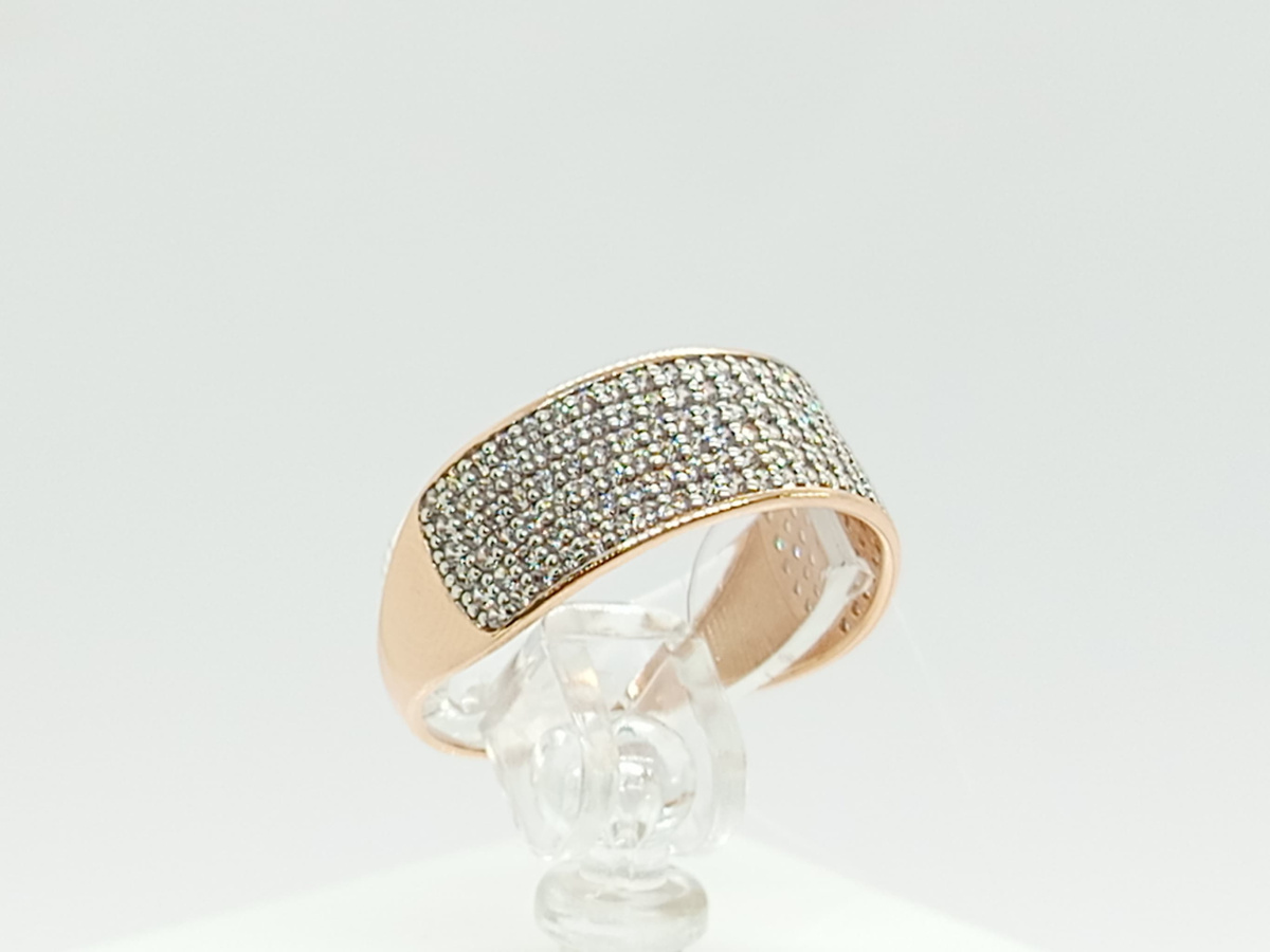 КОЛЬЦО С КАМНЯМИ (Au 585)