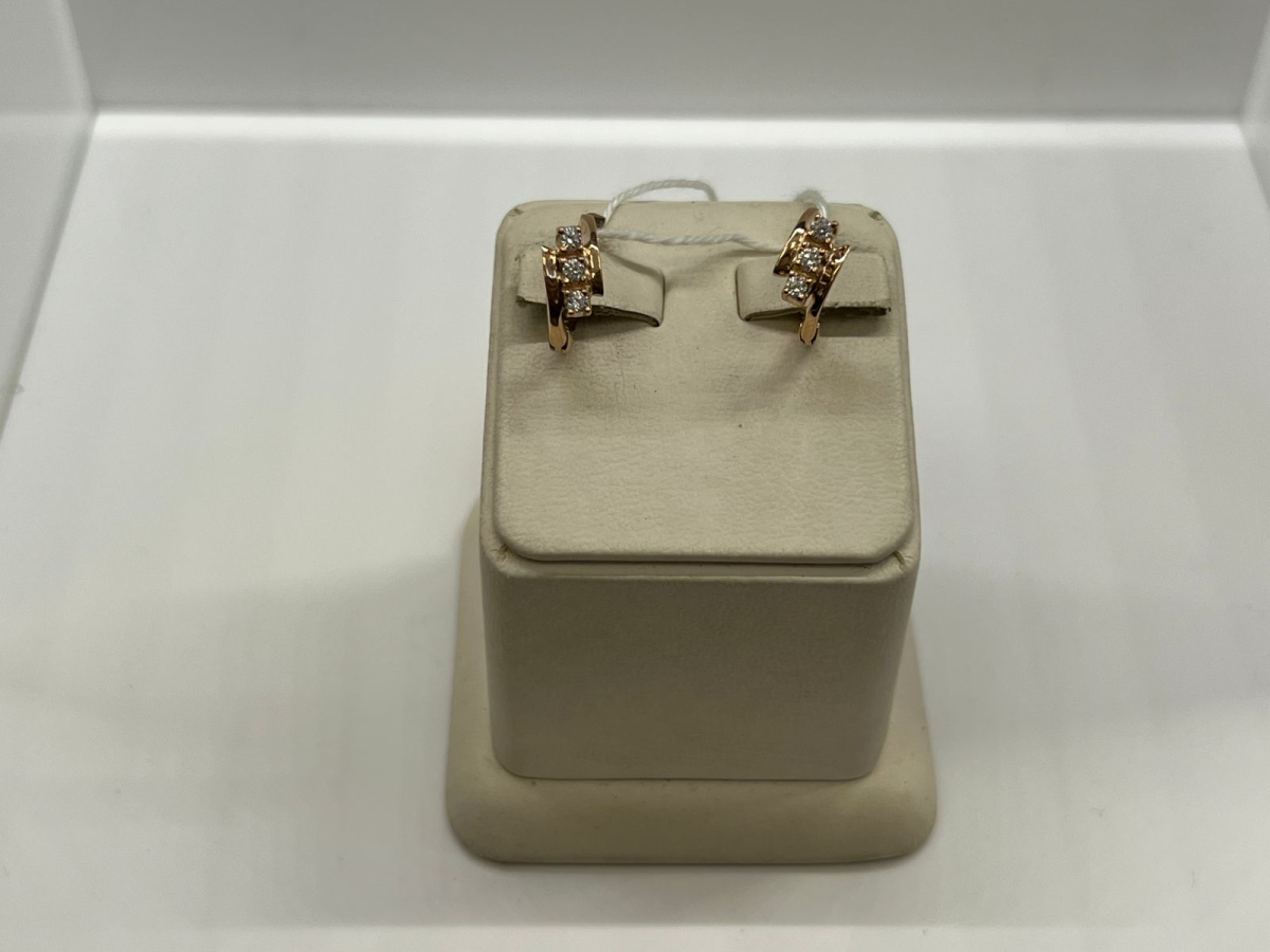 СЕРЬГИ С КАМНЯМИ (Au 585)