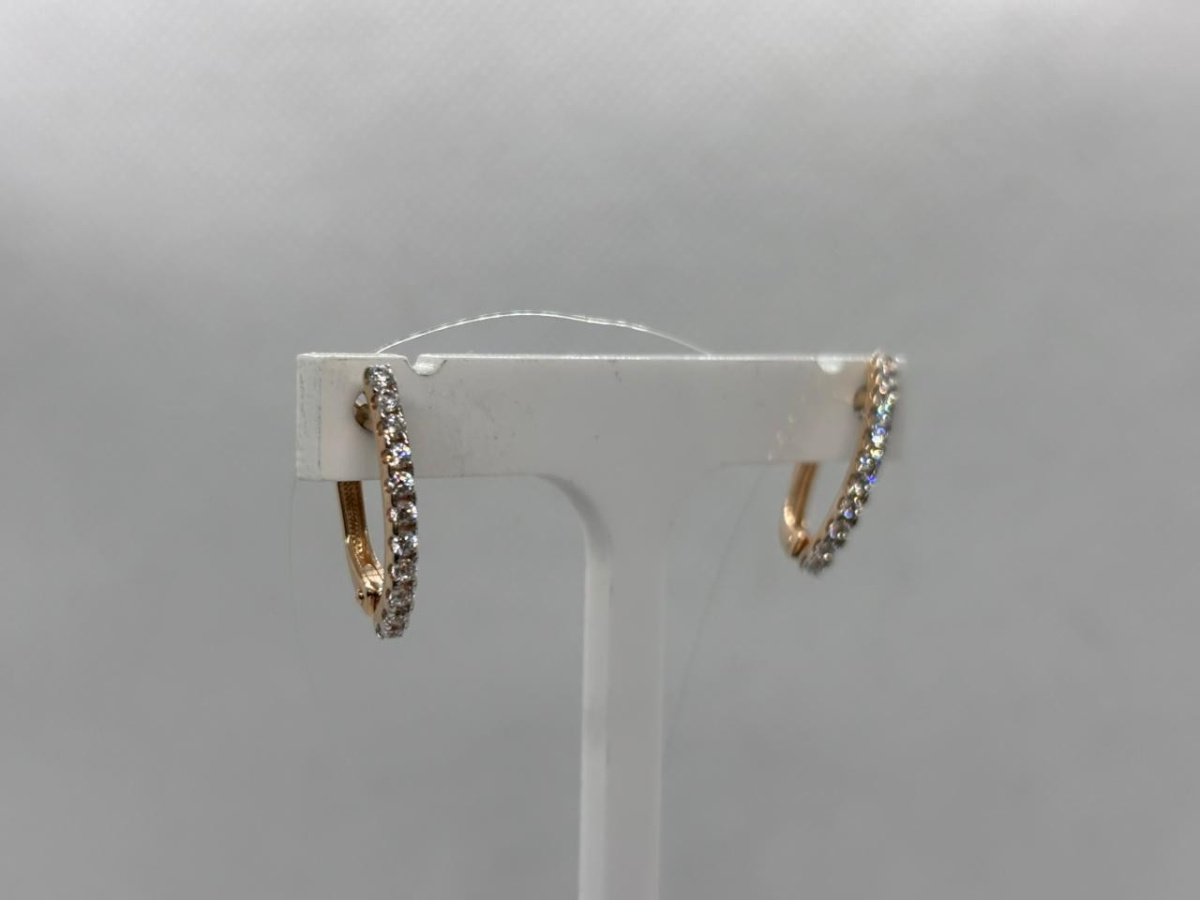 СЕРЬГИ С КАМНЯМИ (Au 585)