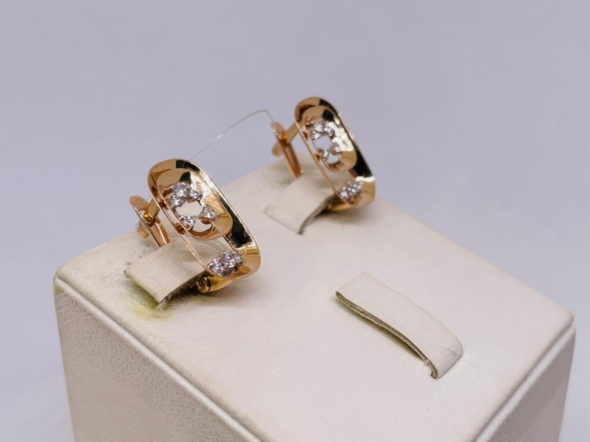 СЕРЬГИ С КАМНЯМИ (Au 585)