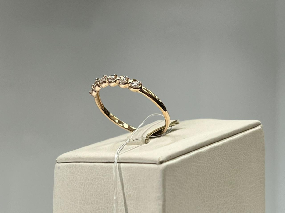 КОЛЬЦО С КАМНЯМИ (Au 585)