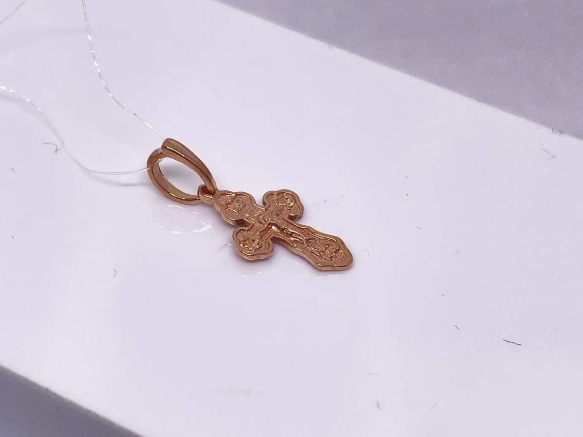 ПОДВЕСКА КРЕСТ без камня (Au 585)