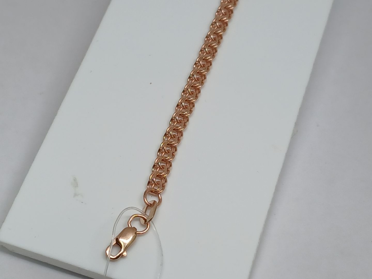 БРАСЛЕТ ПУСТОТЕЛЫЙ Бисмарк (Au 585)