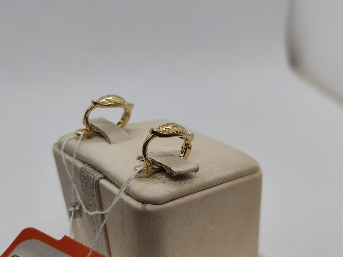 СЕРЬГИ БЕЗ КАМНЯ (Au 585)