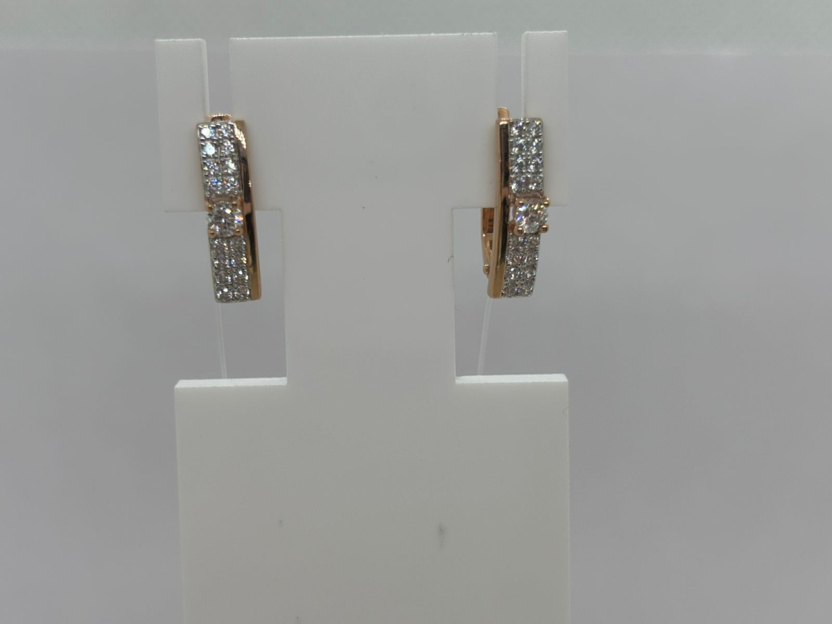 СЕРЬГИ С КАМНЯМИ (Au 585)