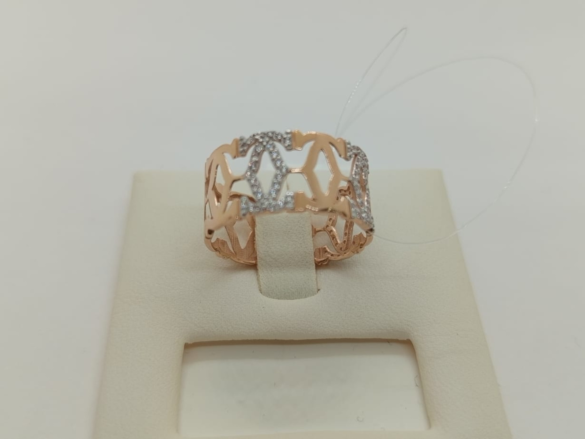 КОЛЬЦО С КАМНЯМИ (Au 585)