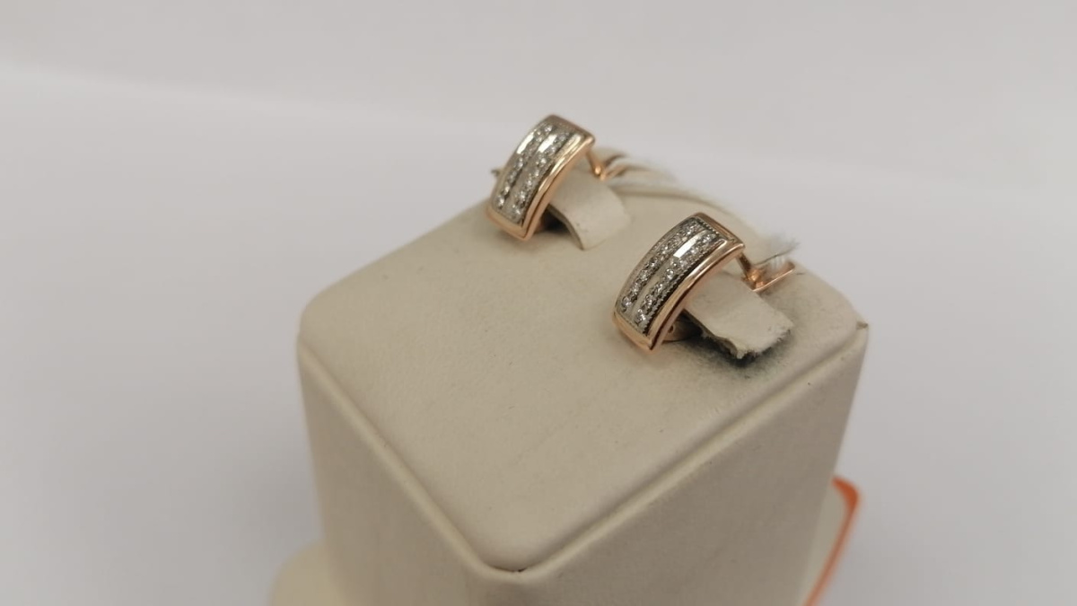 СЕРЬГИ С КАМНЯМИ (Au 585)