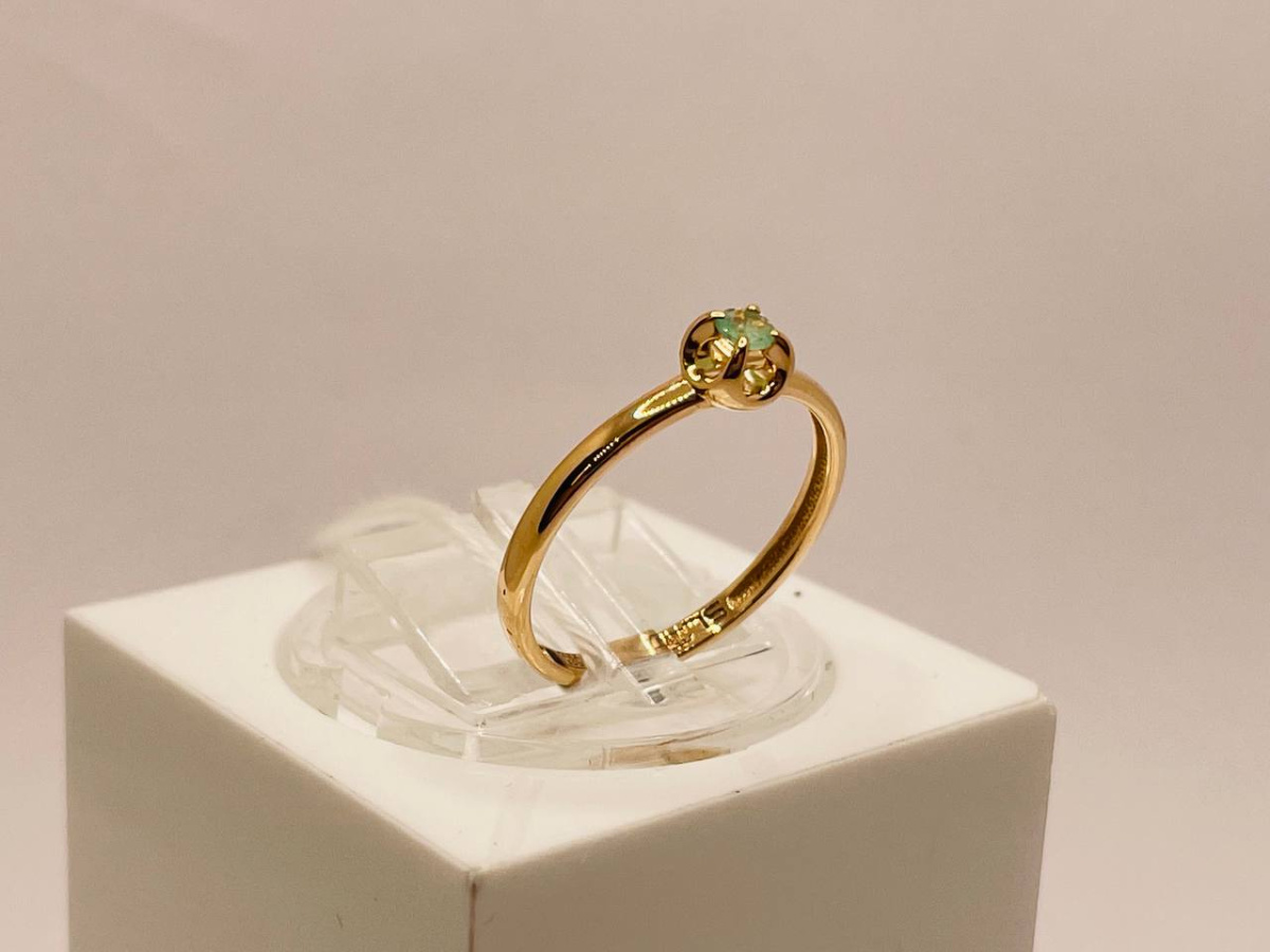 КОЛКМ585 КОЛЬЦО С КАМНЕМ (Au 585)