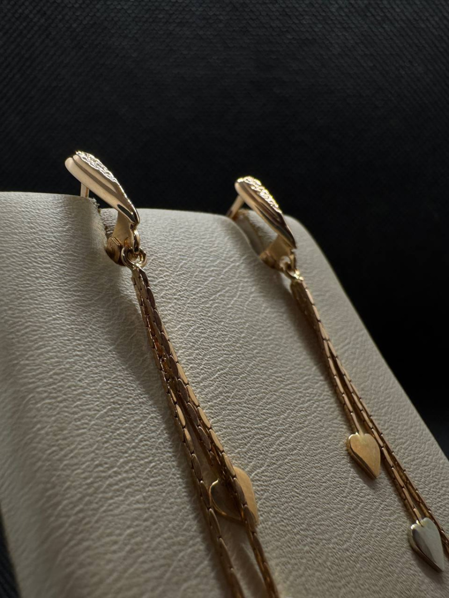 СЕРЬГИ БЕЗ КАМНЯ (Au 585)