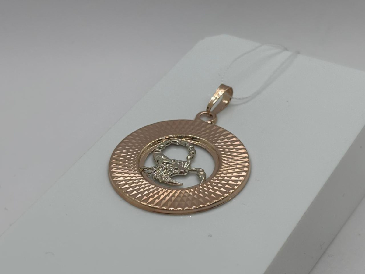 ПОДВЕСКА ЗНАК ЗОДИАКА СКОРПИОН (Au 585)
