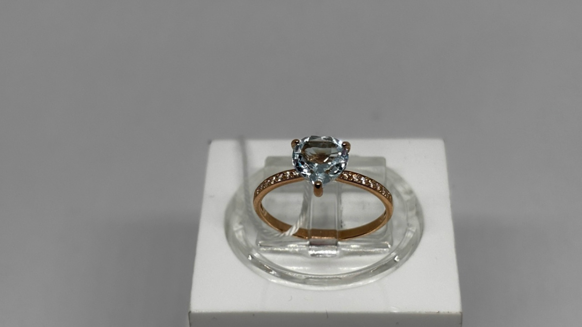 КОЛКМИ585 КОЛЬЦО С КАМНЯМИ (Au 585)