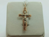 ПОДКБК585 ПОДВЕСКА КРЕСТ БЕЗ КАМНЯ (Au 585)