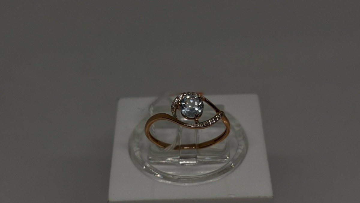 КОЛКМИ585 КОЛЬЦО С КАМНЯМИ (Au 585)