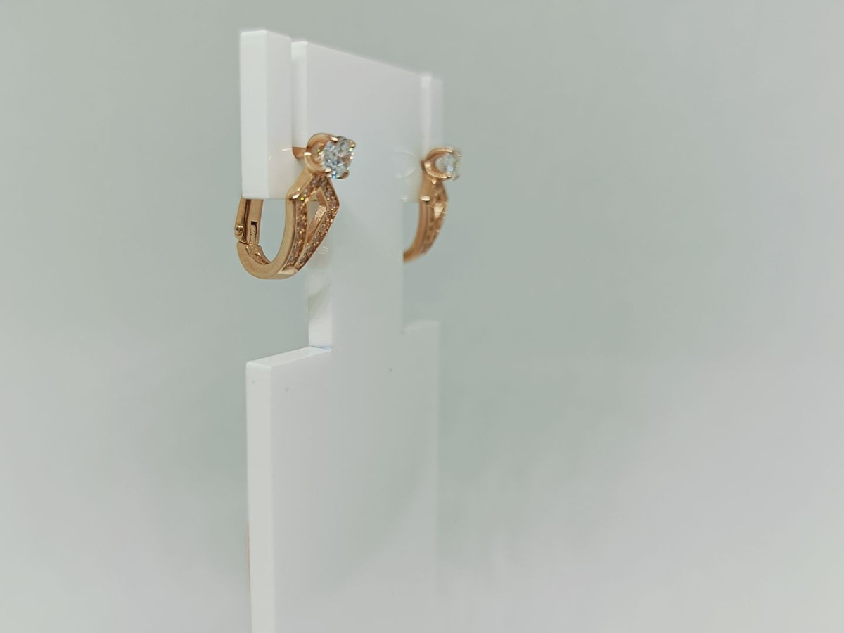 СЕРЬГИ С КАМНЯМИ (Au 585)