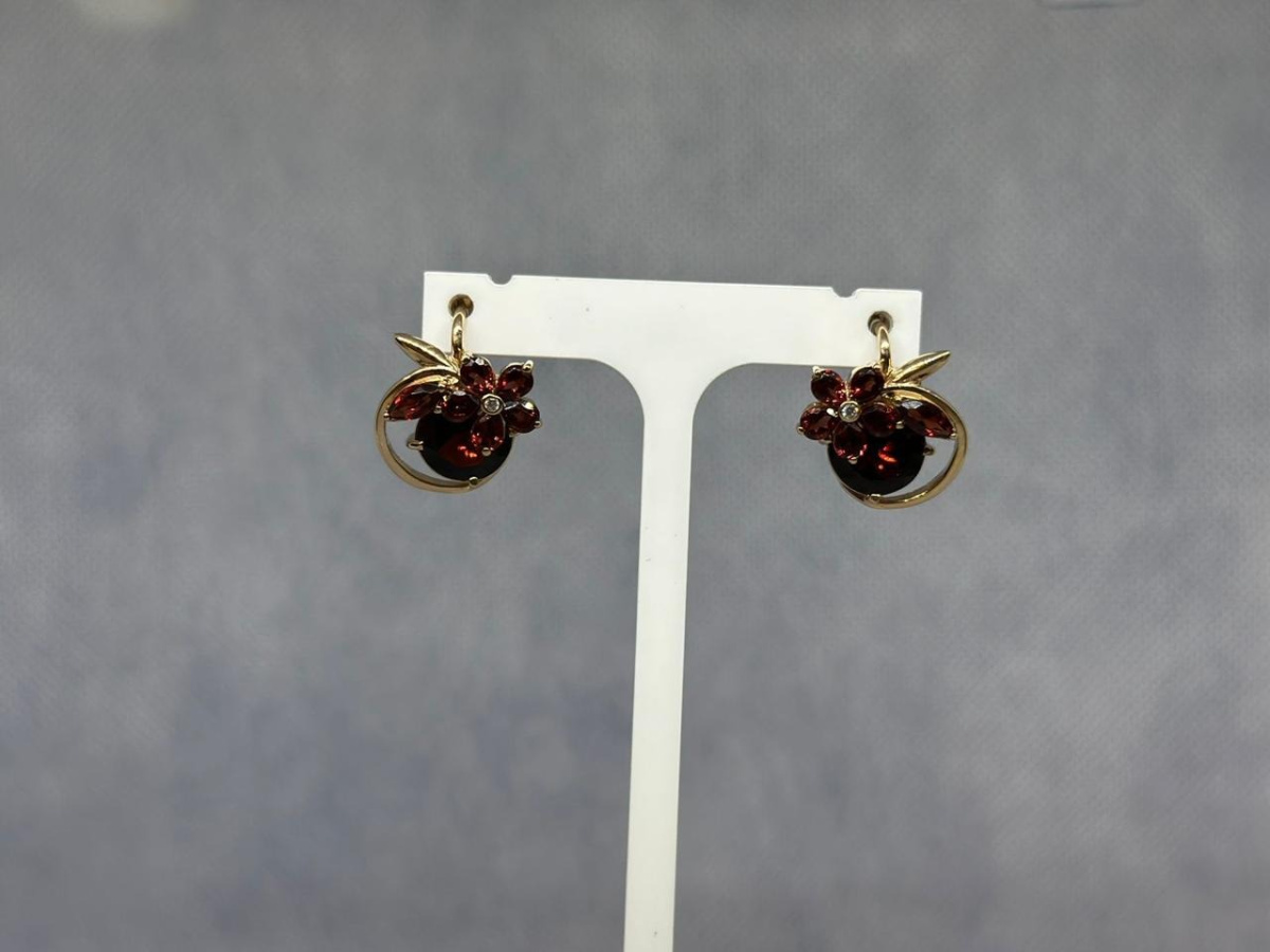 СЕРЬГИ С КАМНЯМИ (Au 585)