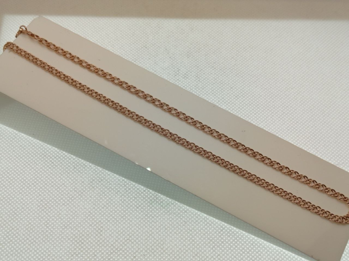 ЦЕПЬ ПУСТОТЕЛАЯ Ромб двойной (Au 585)