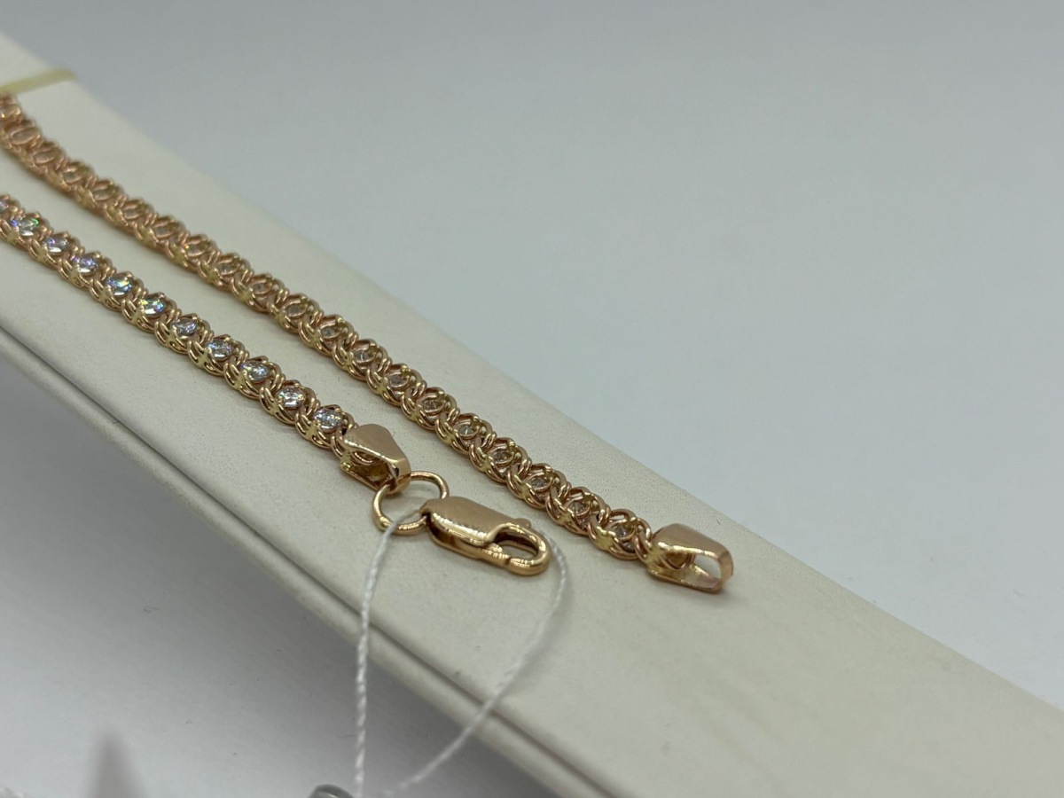 729К БРАСЛЕТ С КАМНЯМИ (Au 585)