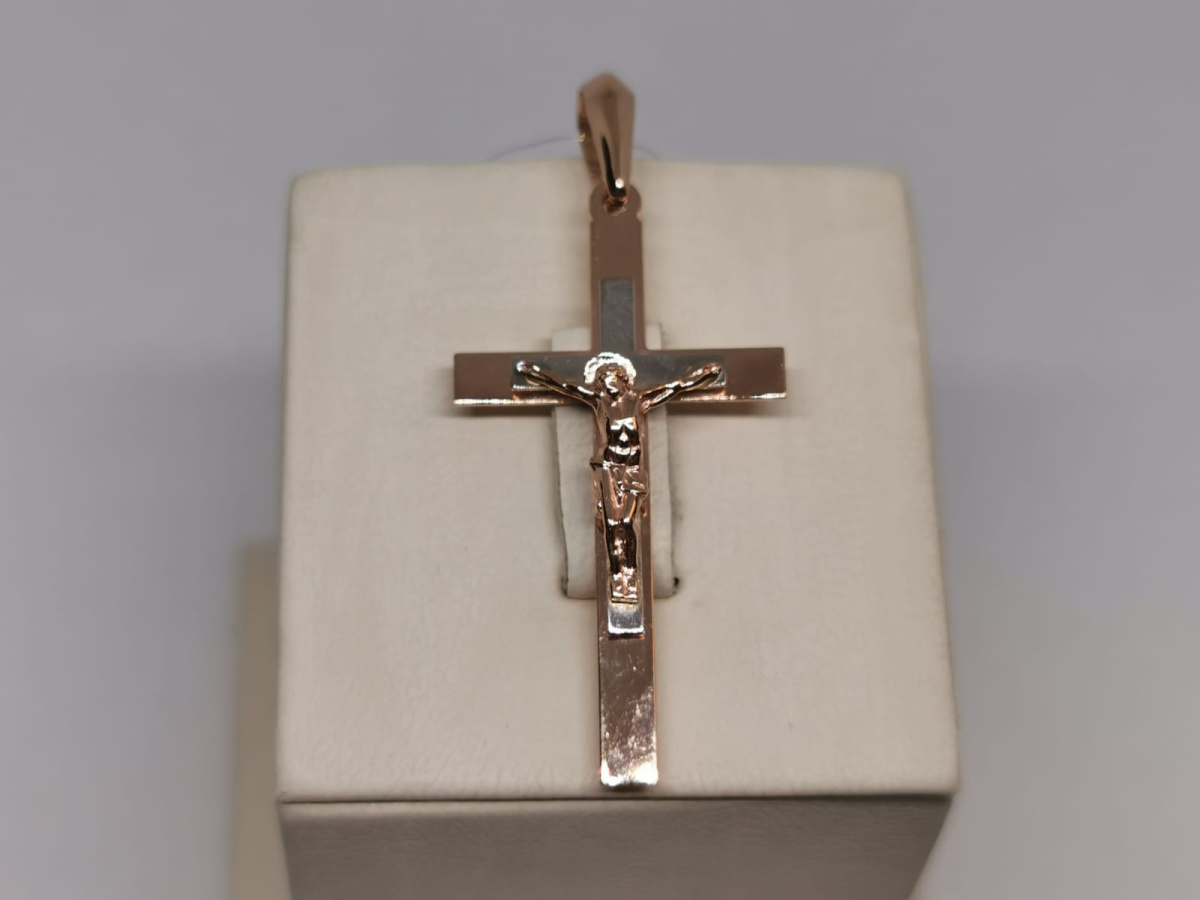 810-00321-10-00-00-00 ПОДВЕСКА КРЕСТ без камня (Au 585)