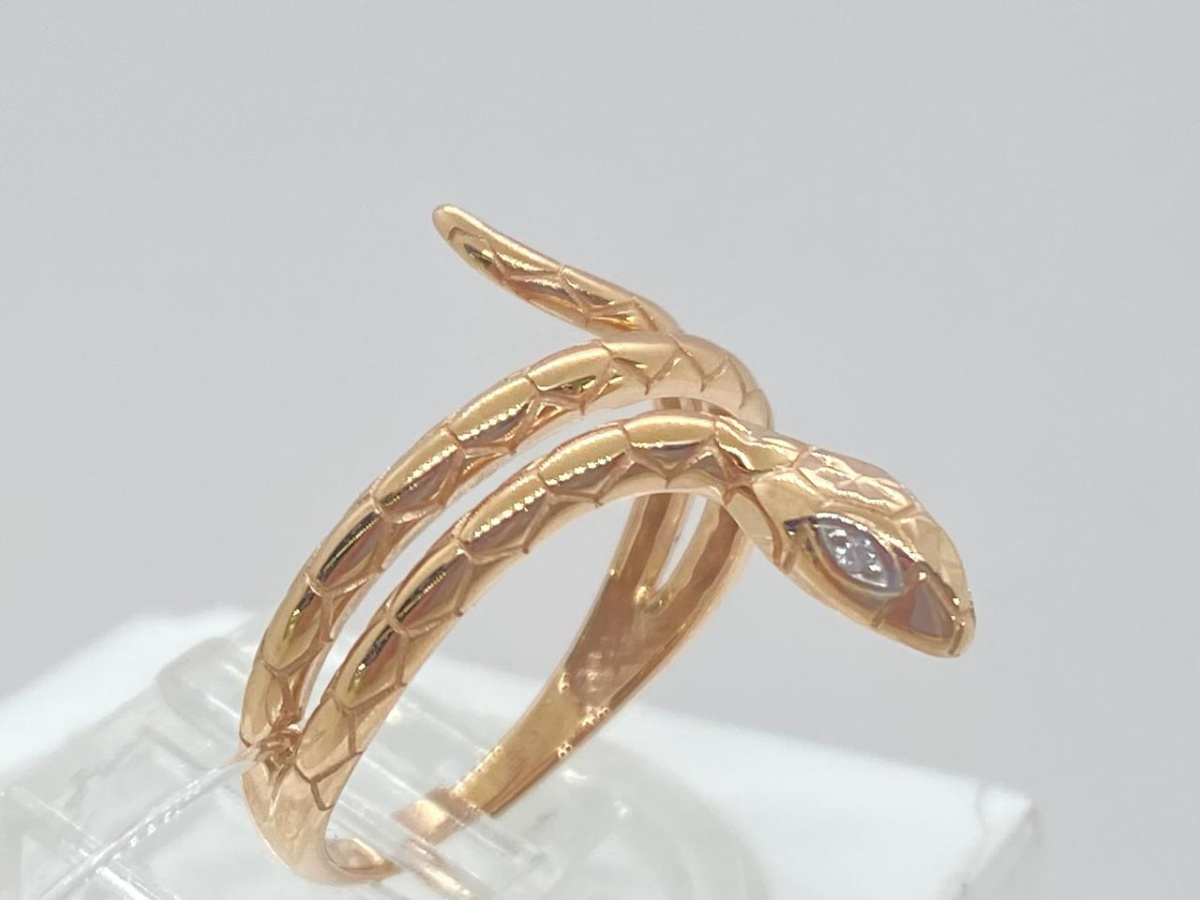 КОЛЬЦО С КАМНЯМИ (Au 585)