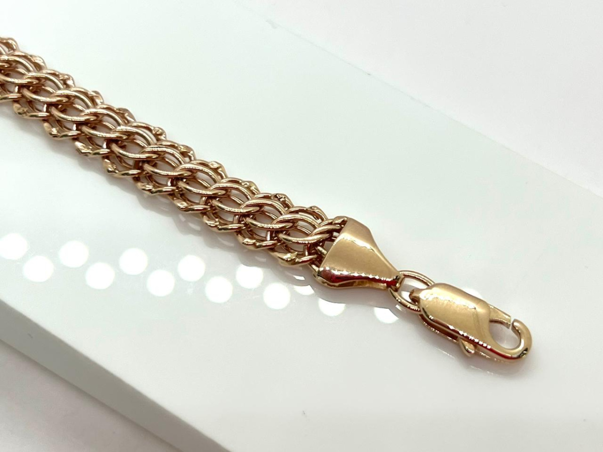 БРАСЛЕТ ПУСТОТЕЛЫЙ Итальянка (Au 585)