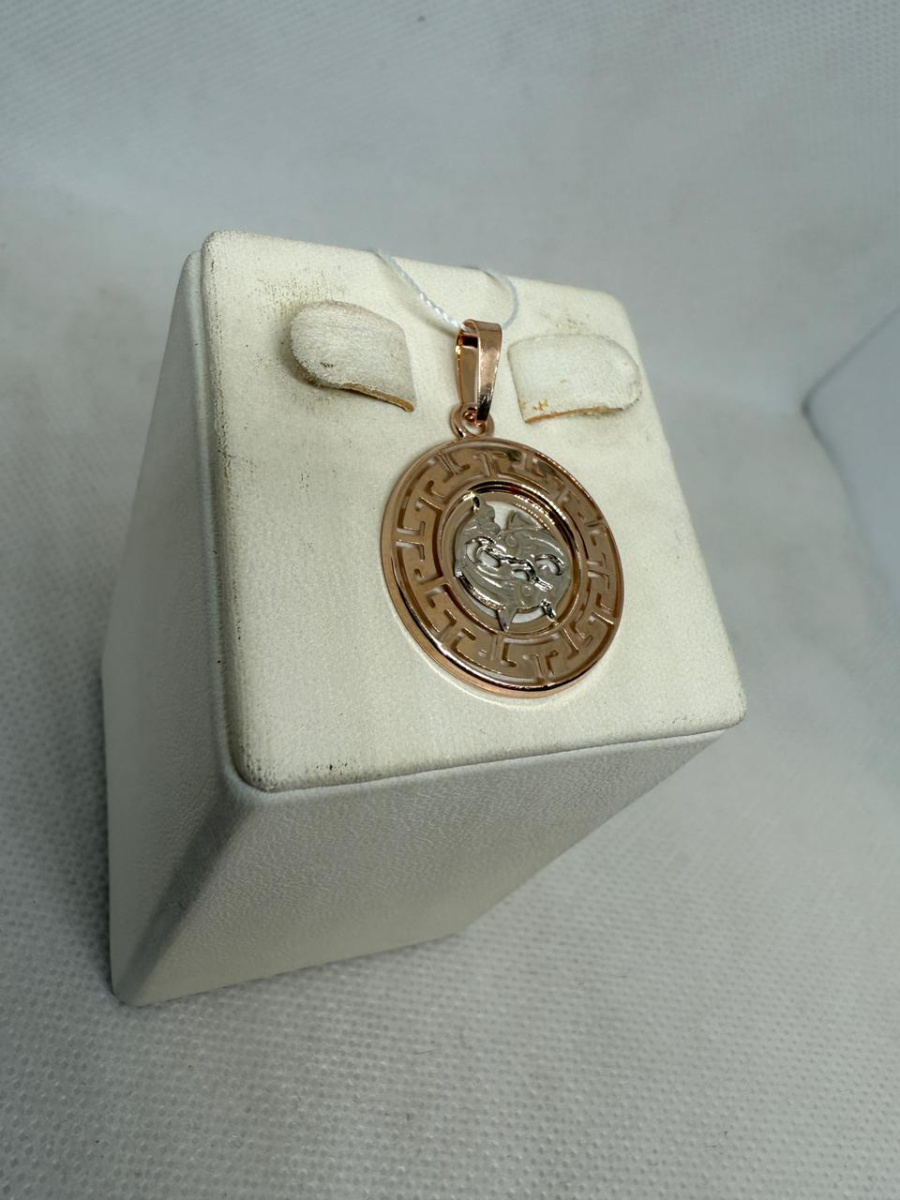 ПОДВЕСКА ЗНАК ЗОДИАКА РЫБЫ (Au 585)