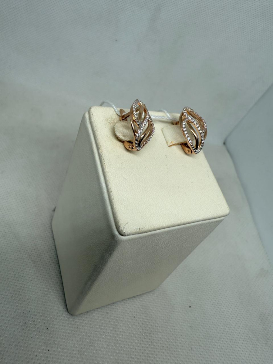 СЕРЬГИ С КАМНЯМИ (Au 585)