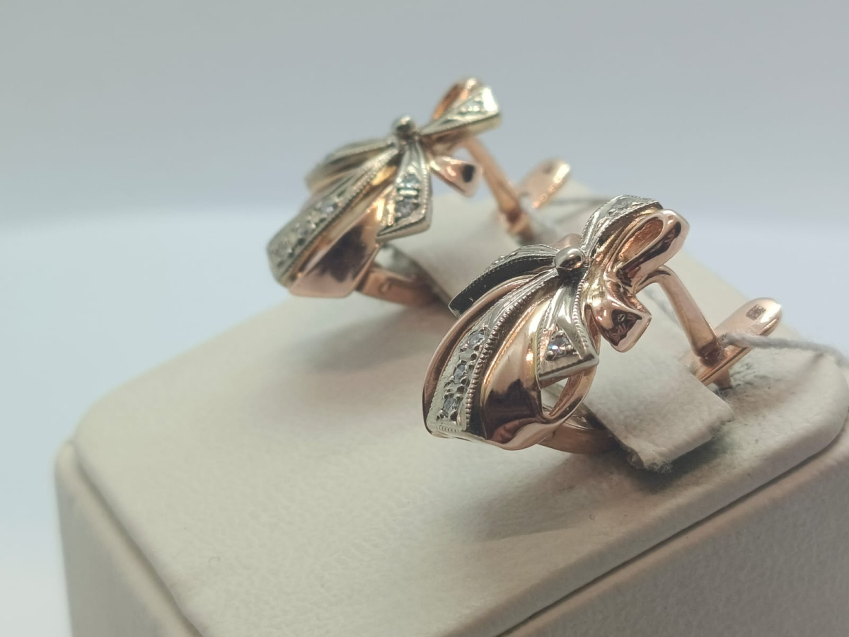 СЕРЬГИ С КАМНЯМИ (Au 585)