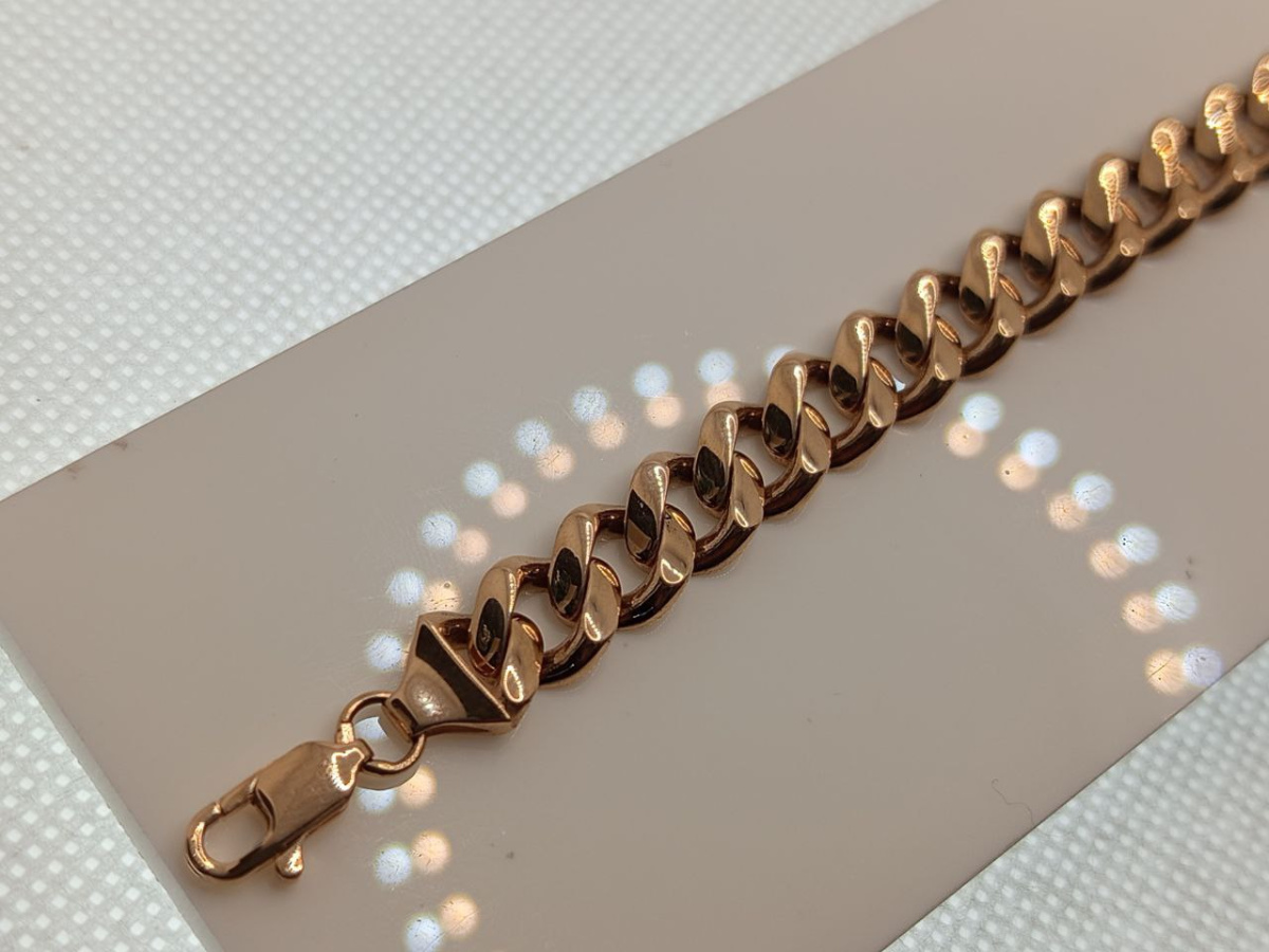 БРАСЛЕТ ПУСТОТЕЛЫЙ Панцирное (Au 585)