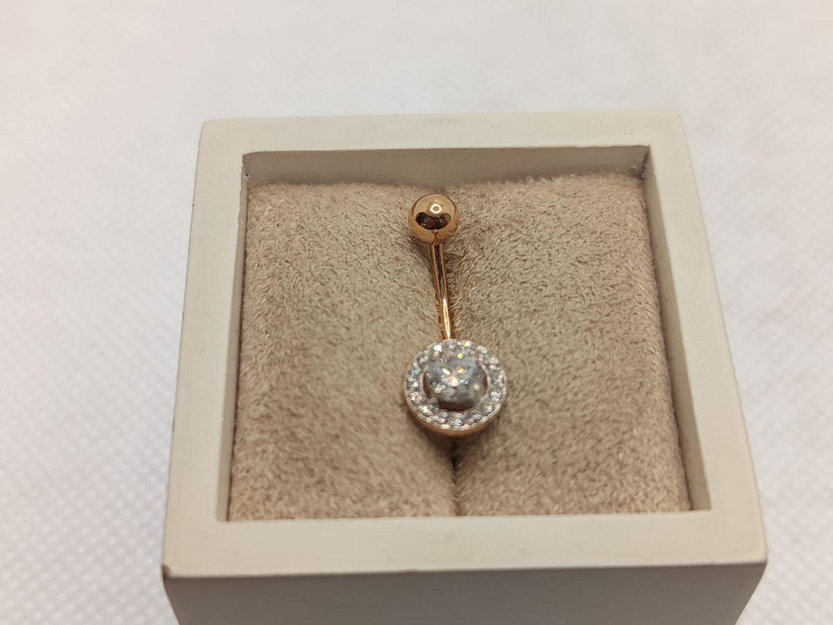 060213 ПИРСИНГ С КАМНЯМИ (Au 585)