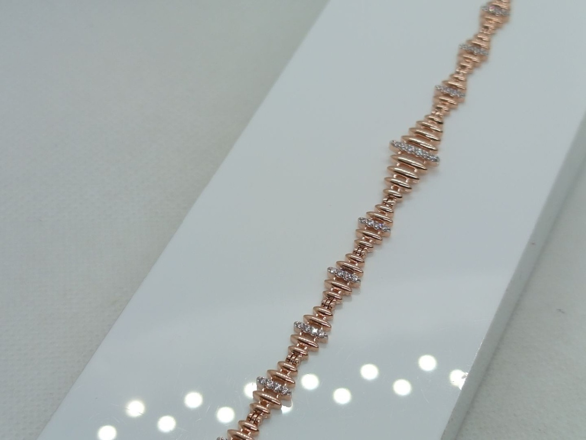 БРАСЛЕТ С КАМНЯМИ (Au 585)