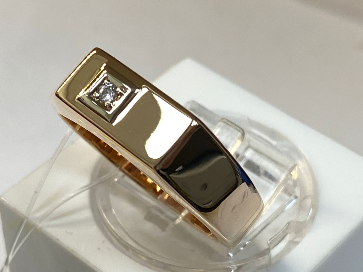 КОЛЬЦО ПЕЧАТКА с камнем (Au 585)