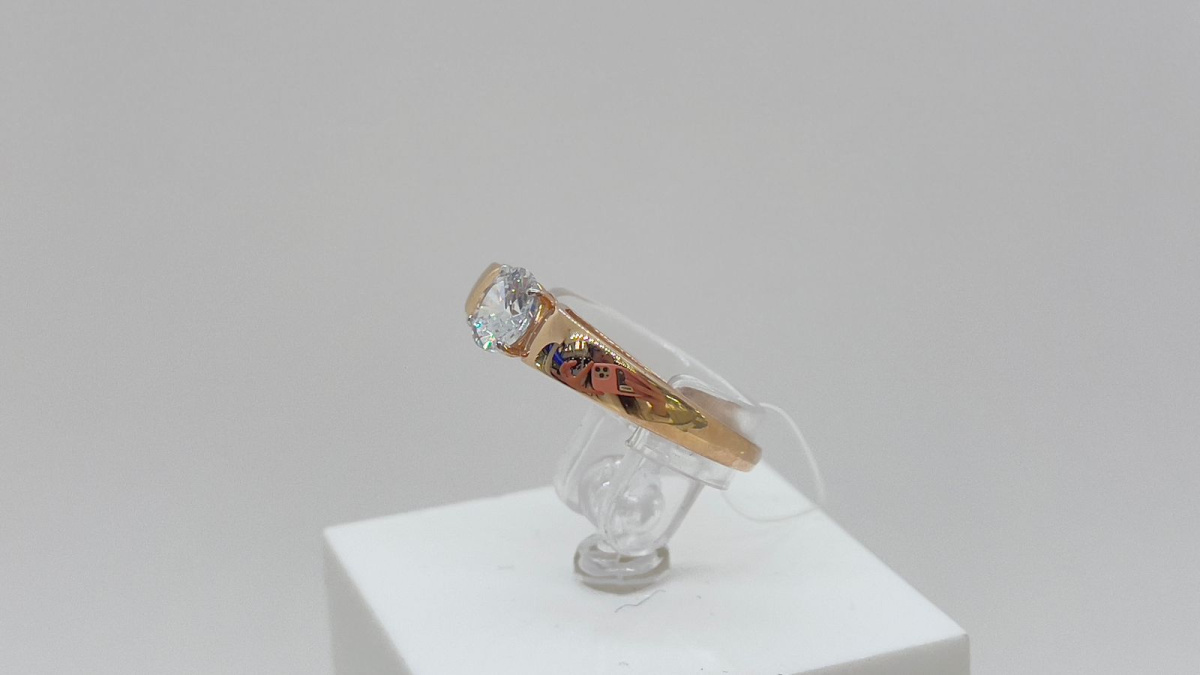 КОЛЬЦО С КАМНЕМ (Au 585)