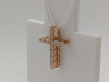 ПОДККИ585 ПОДВЕСКА КРЕСТ С КАМНЯМИ (Au 585)