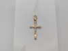 ПОДККИ585 ПОДВЕСКА КРЕСТ С КАМНЯМИ (Au 585)