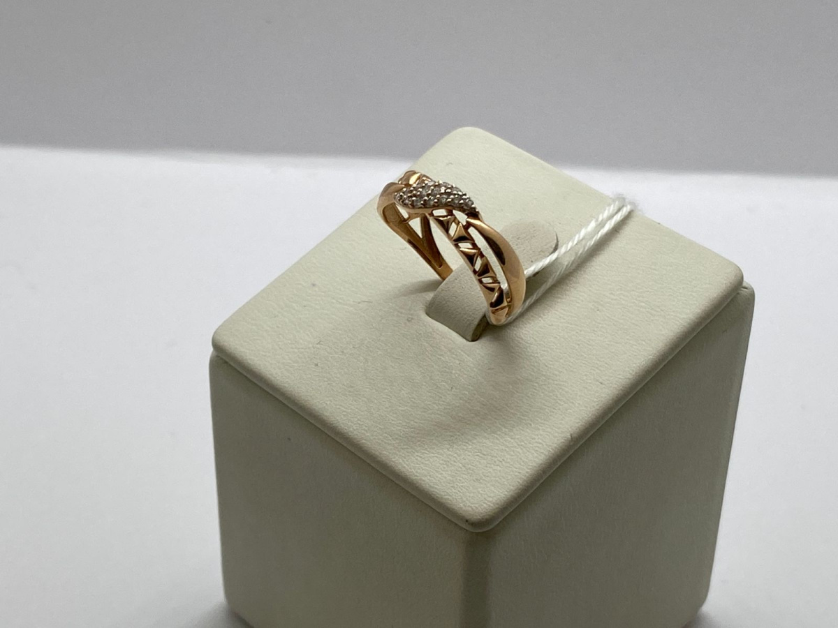 КОЛЬЦО С КАМНЯМИ (Au 585)