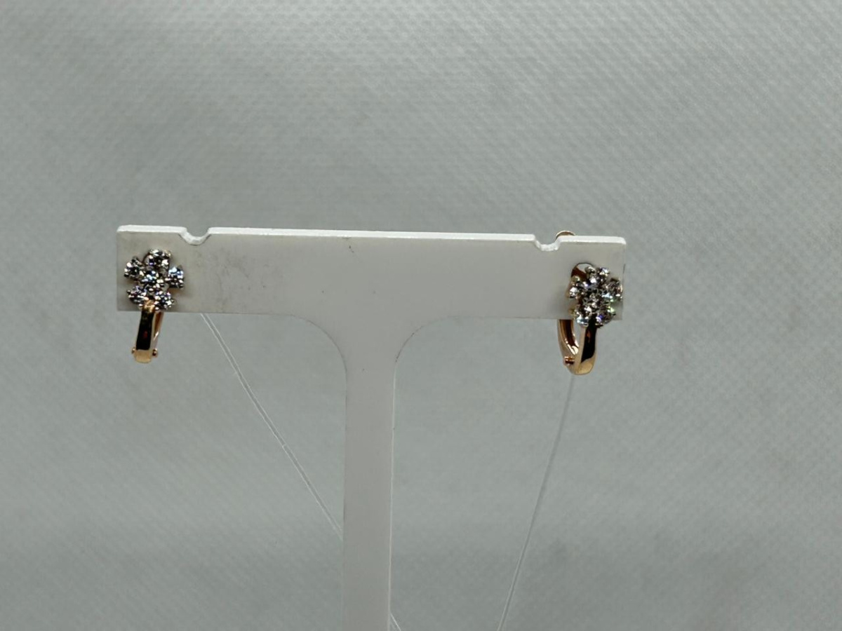 СЕРЬГИ С КАМНЯМИ (Au 585)