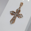ПОДВЕСКА КРЕСТ с камнями (Au 585)