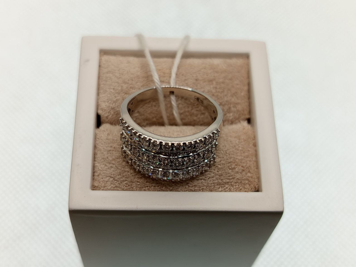 КОЛЬЦО БРИЛЛИАНТ Au 750