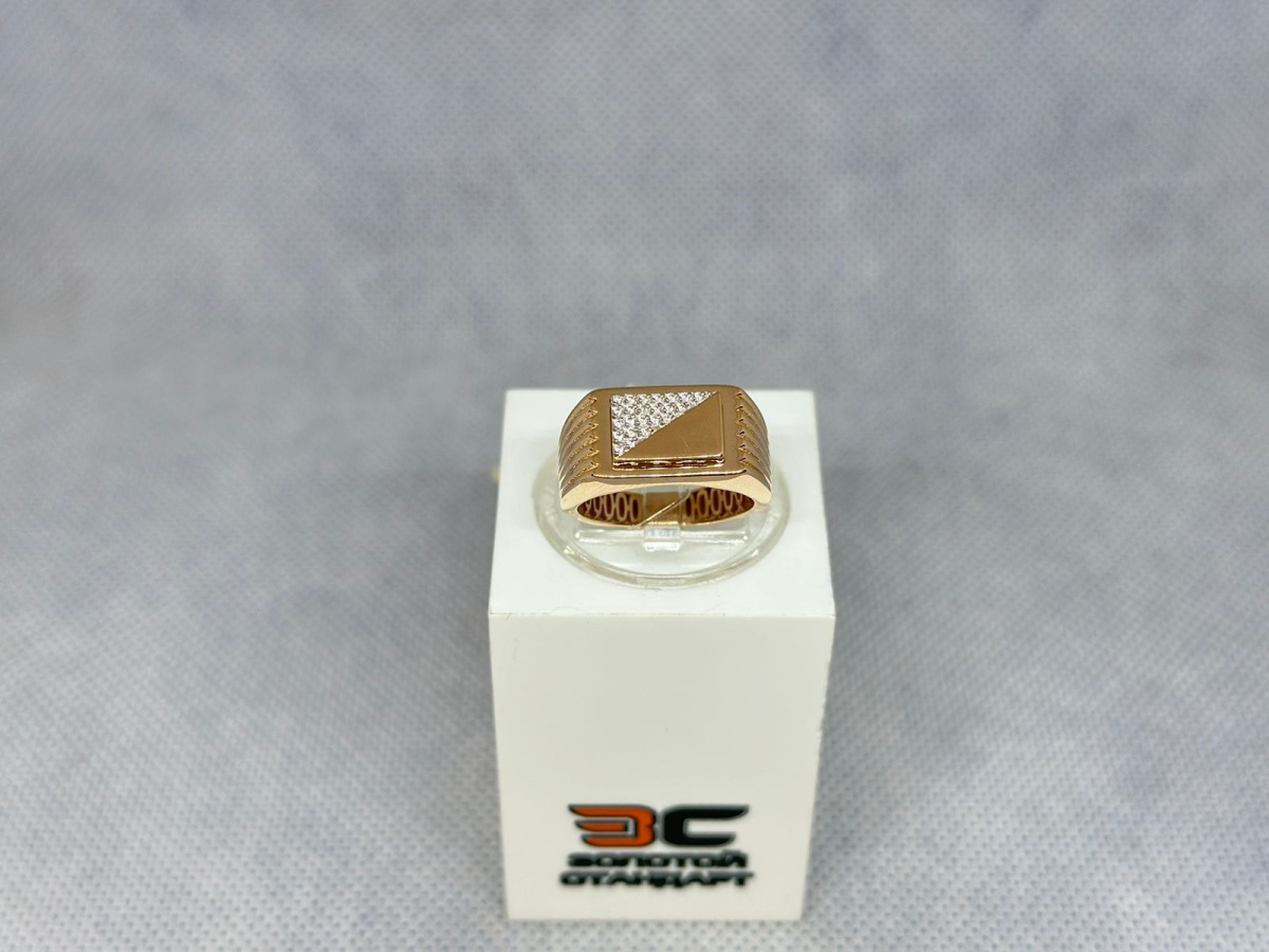 ПЕЧАТКА С КАМНЯМИ (Au 585)