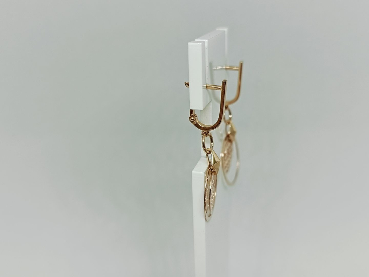 СЕРЬГИ БЕЗ КАМНЯ (Au 585)