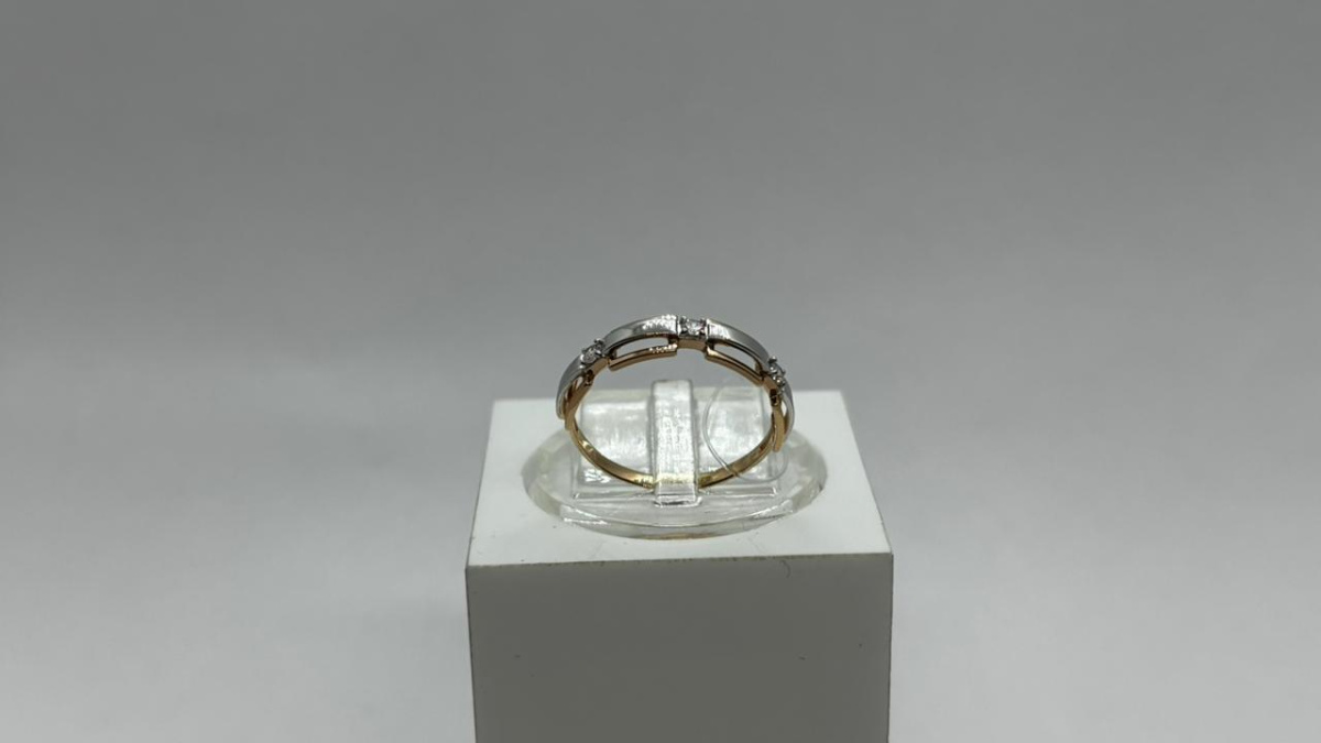 КОЛЬЦО С КАМНЯМИ (Au 585)