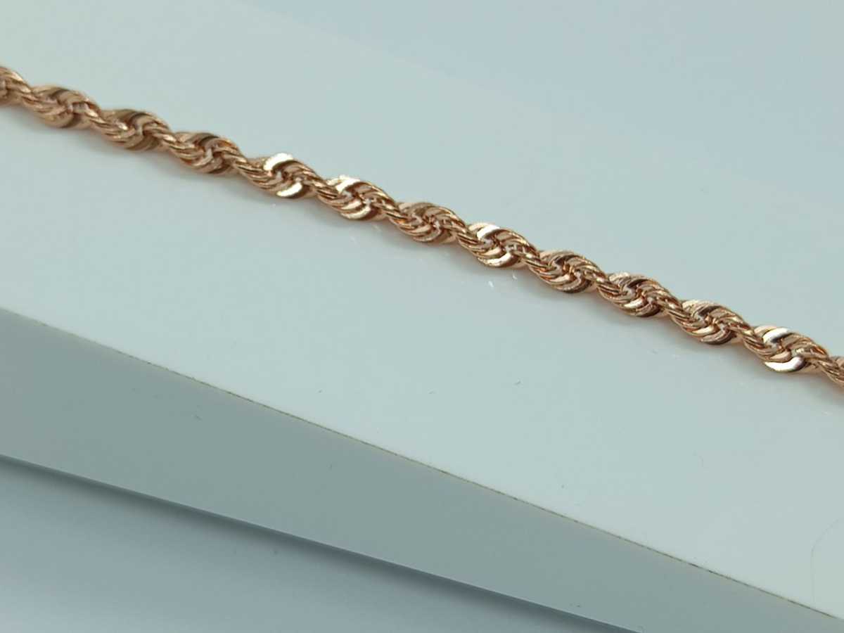 БРАСЛЕТ ПУСТОТЕЛЫЙ Веревка (Au 585)