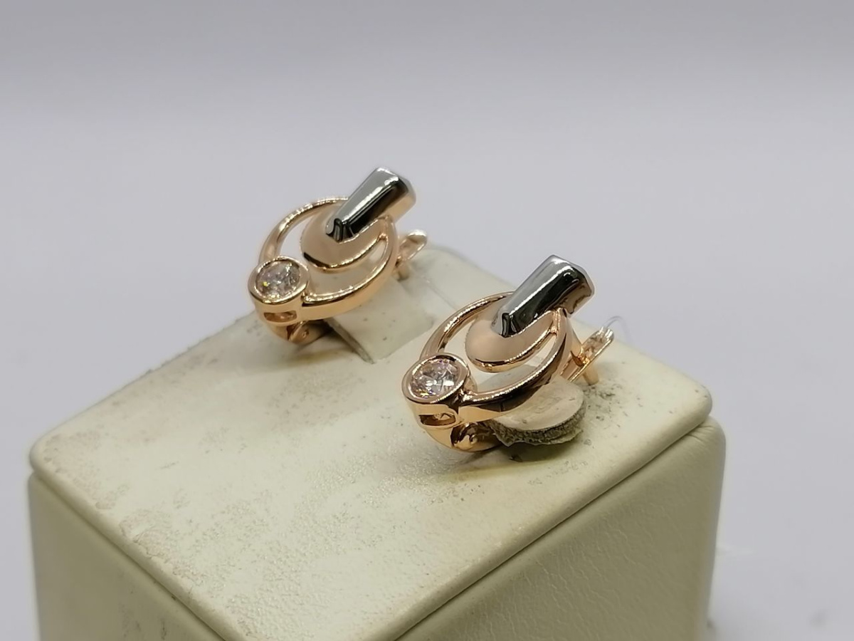 СЕРЬГИ С КАМНЕМ (Au 585)