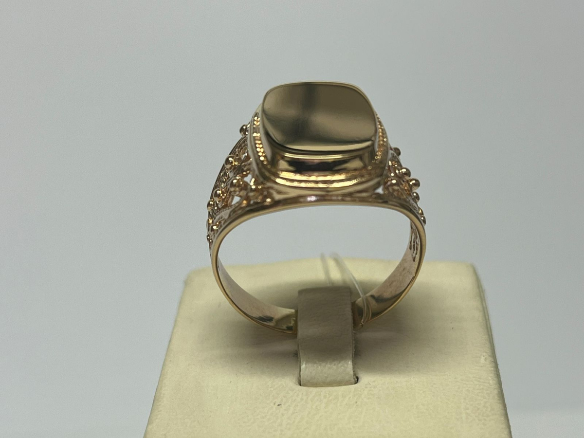 КОЛЬЦО ПЕЧАТКА без камня (Au 585)