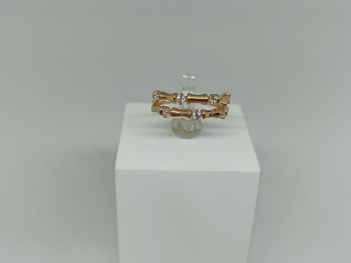 КОЛЬЦО С КАМНЯМИ (Au 585)